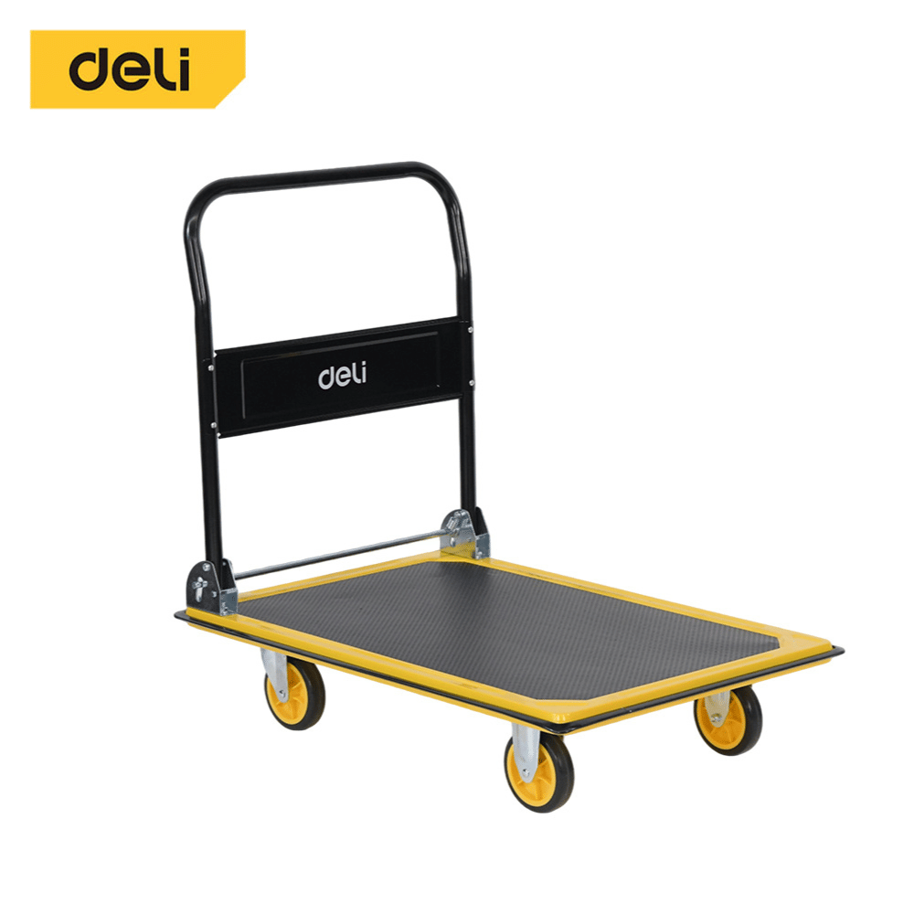 รถเข็นอเนกประสงค์ 4 ล้อ DELI EDL457300-YL-01 สีดำ_0